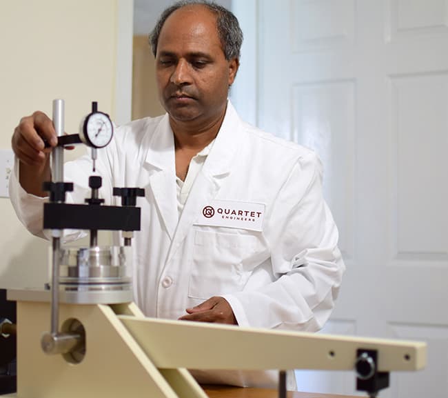 Quartet Engineers accredited materials testing laboratory