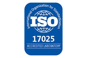 ISO/IEC 17025:2017 Accredited
